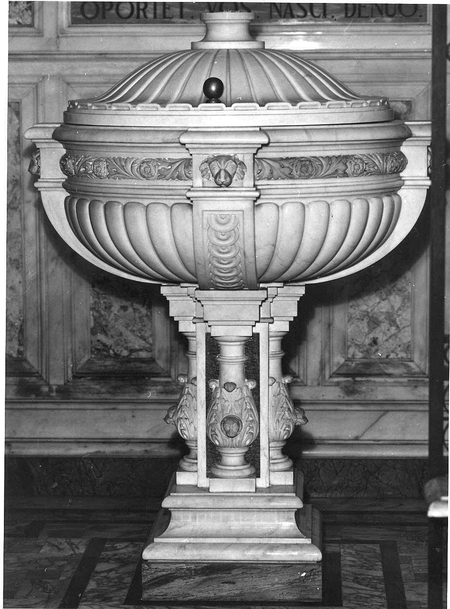 vasca battesimale di Uccelli Camillo (sec. XIX)