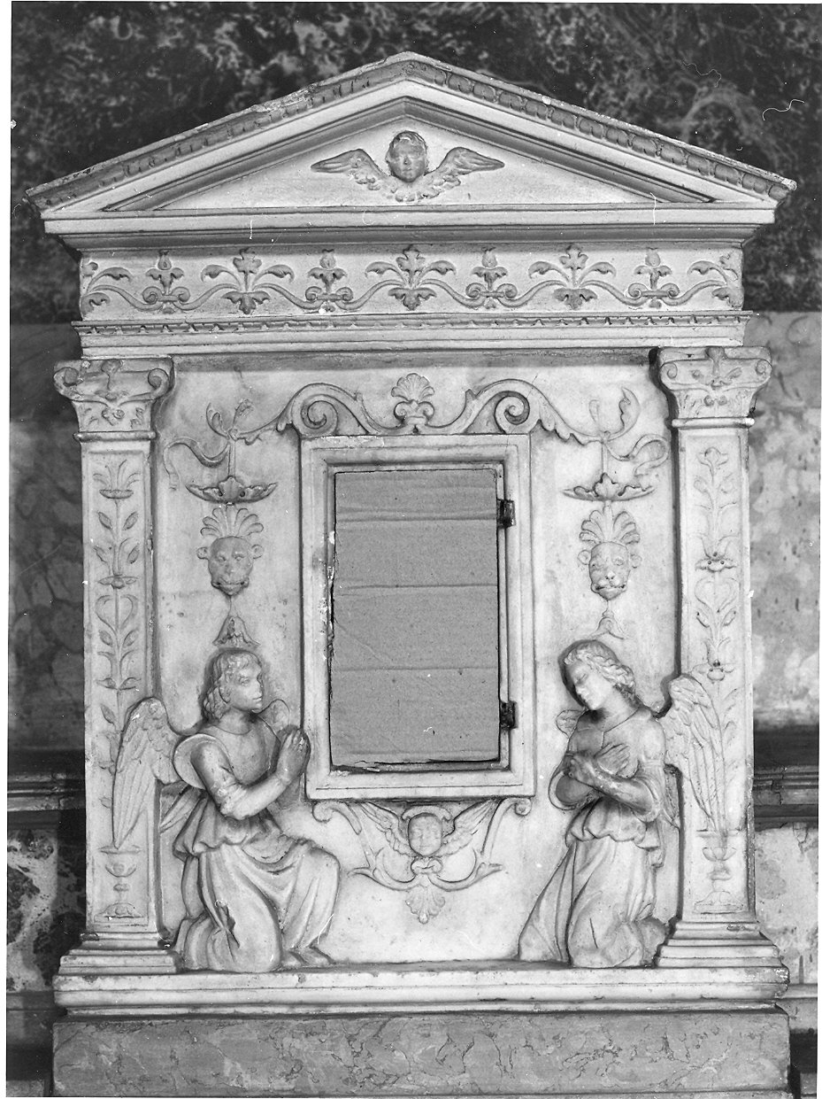 tabernacolo, elemento d'insieme - ambito parmense (prima metà sec. XVI)