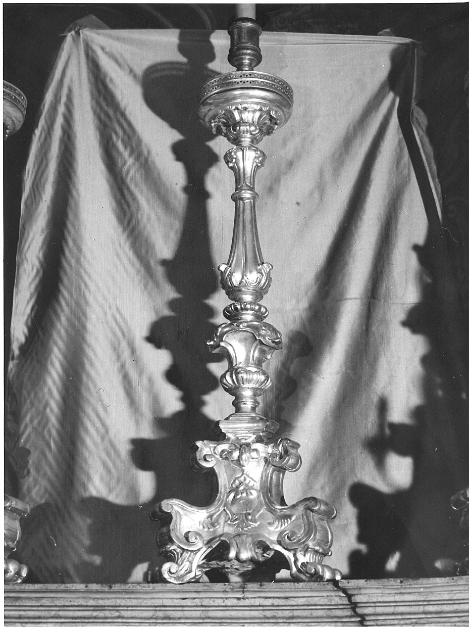 candelabro, serie - ambito parmense (prima metà sec. XVIII)