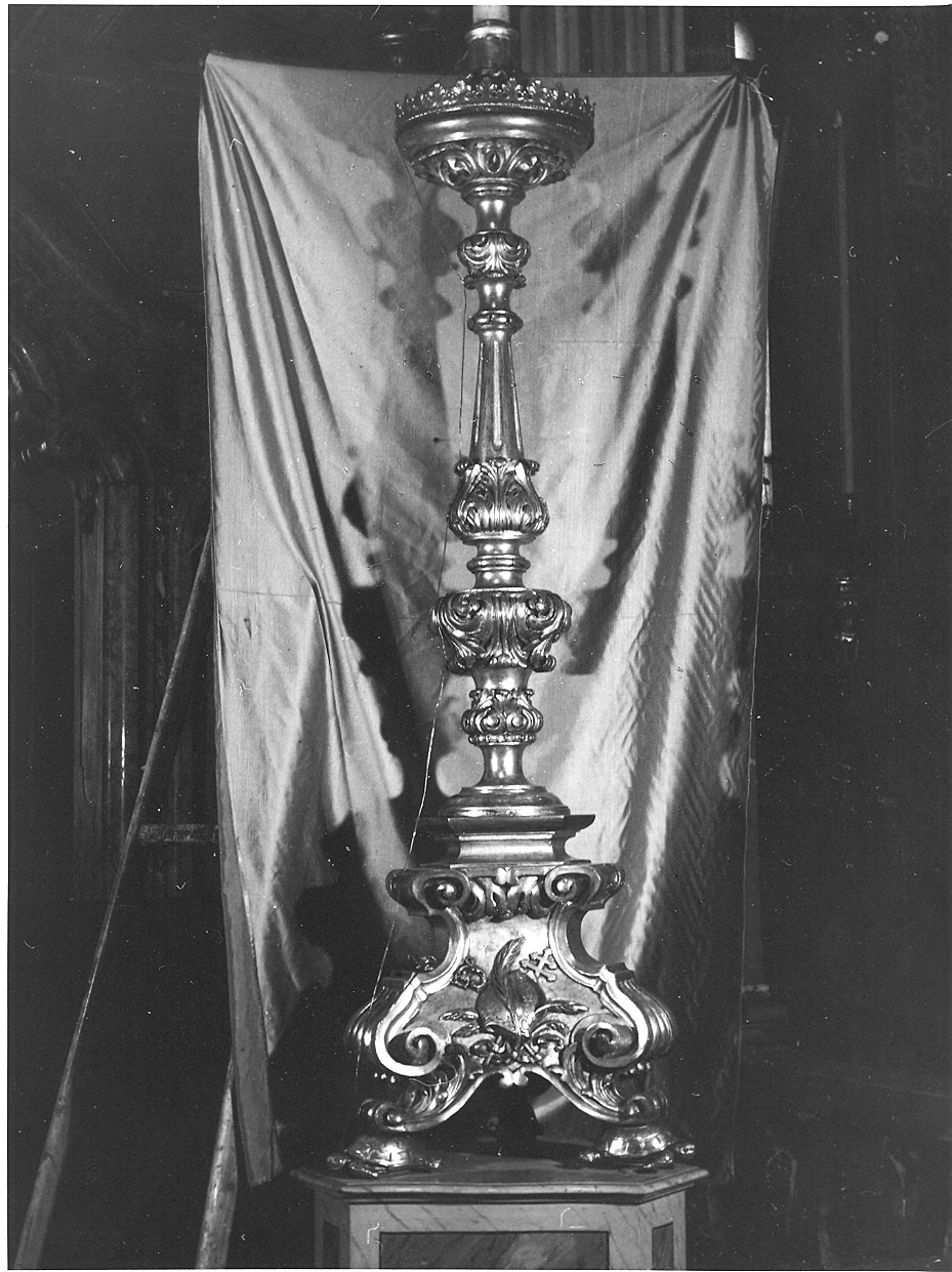 candelabro, coppia - ambito parmense (sec. XVIII)