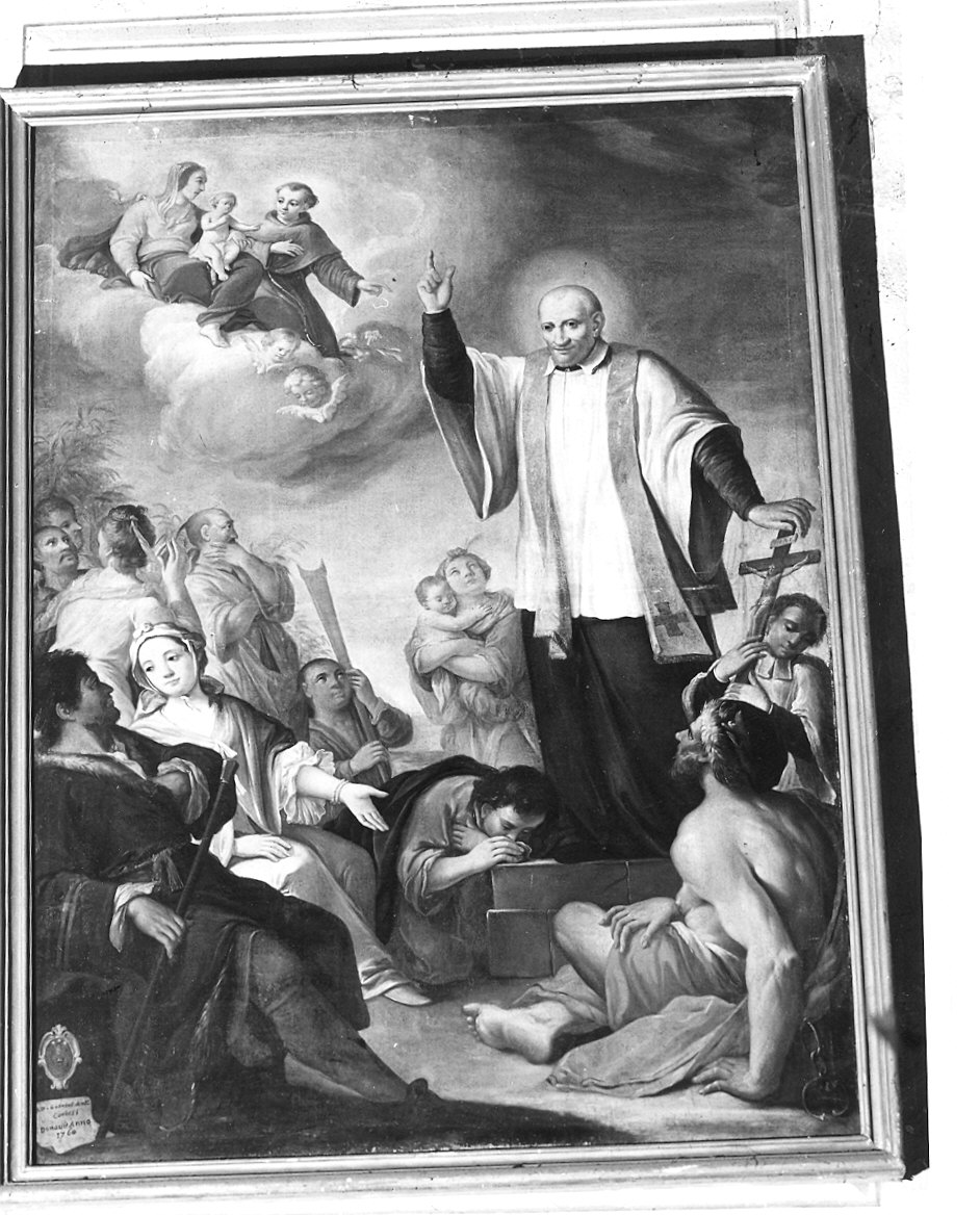 San Vincenzo dè Paoli (dipinto) - ambito parmense (sec. XVIII)