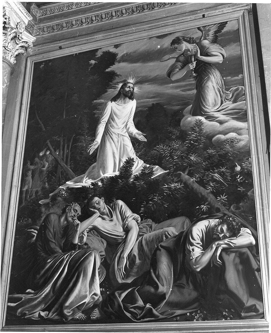 orazione di Cristo nell'orto di Getsemani (dipinto) di Pozzi Donnino (sec. XX)
