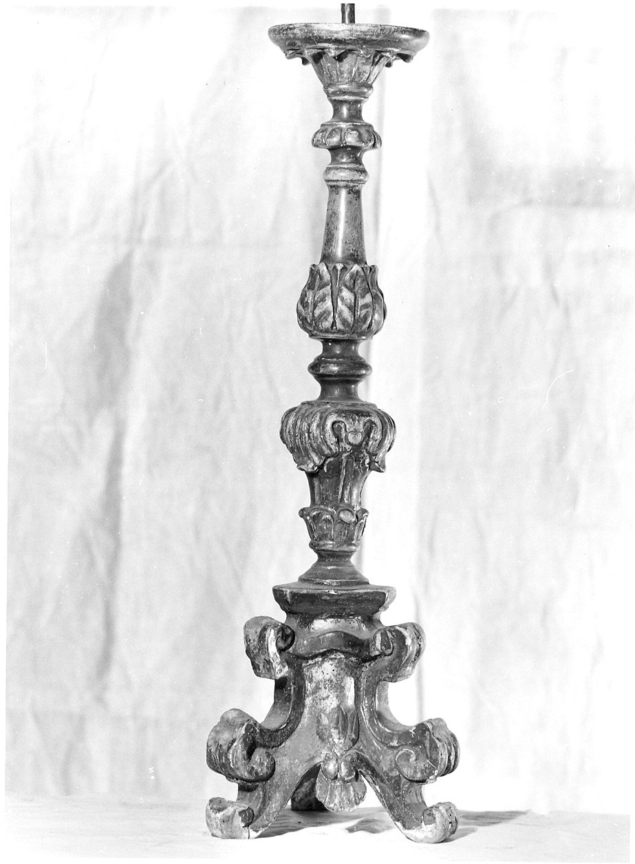 candelabro, coppia - ambito parmense (sec. XVIII)