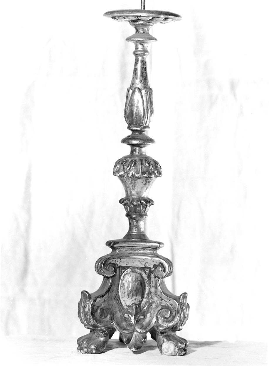 candelabro, coppia - ambito parmense (sec. XVIII)