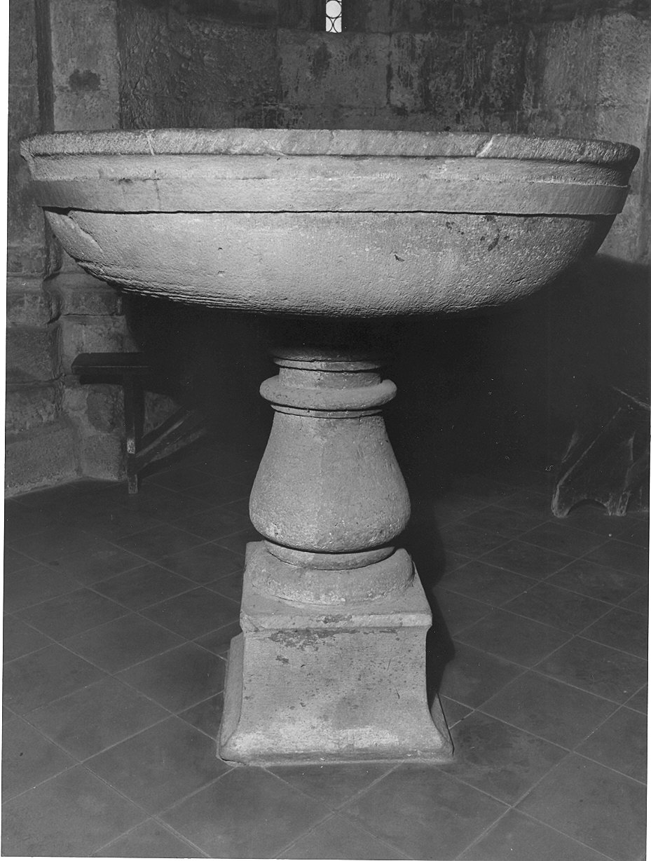 fonte battesimale - ambito piacentino (sec. XIX)