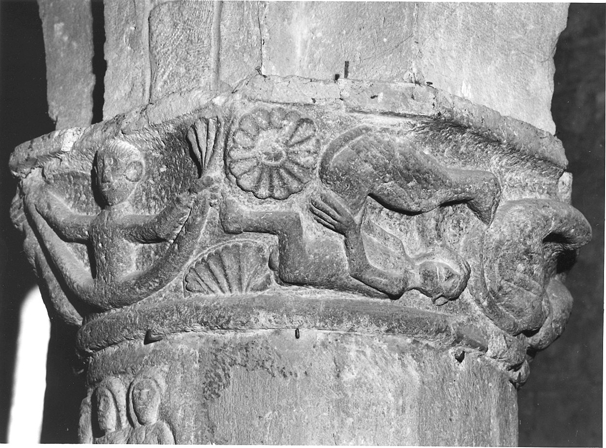 capitello di colonna - ambito Italia settentrionale (fine/inizio secc. XII/ XIII)