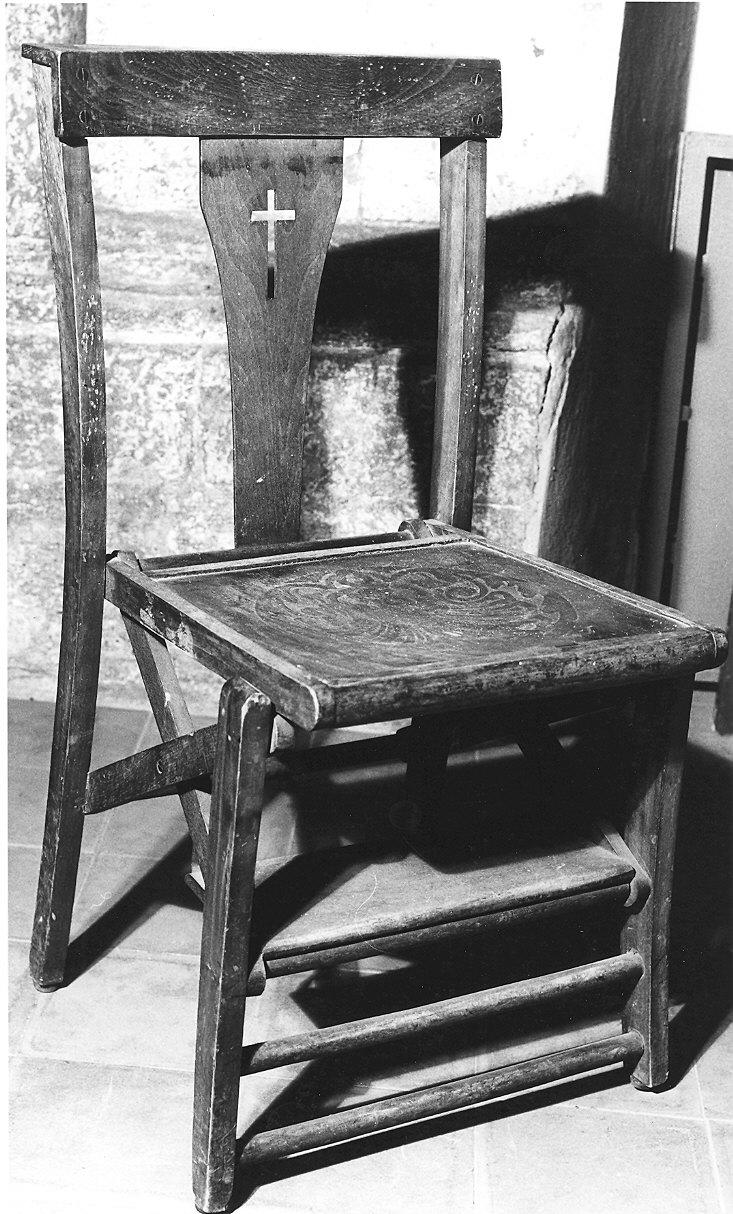 sedia, serie - ambito piacentino (inizio sec. XX)