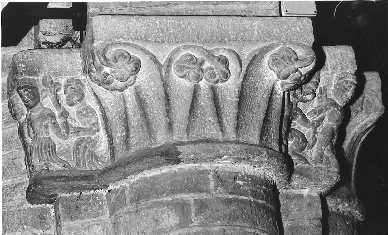 capitello di pilastro - ambito parmense (primo quarto sec. XIII)