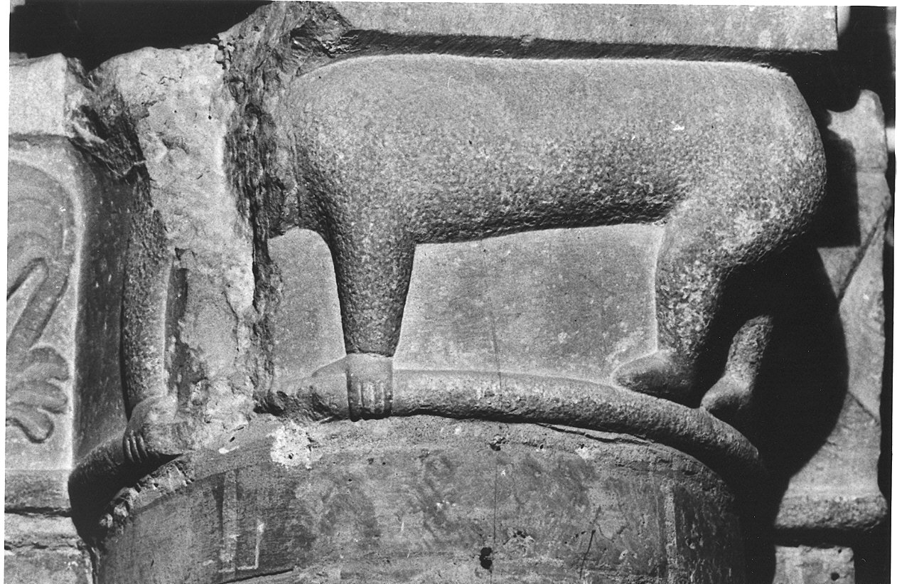 capitello di pilastro - ambito parmense (primo quarto sec. XIII)