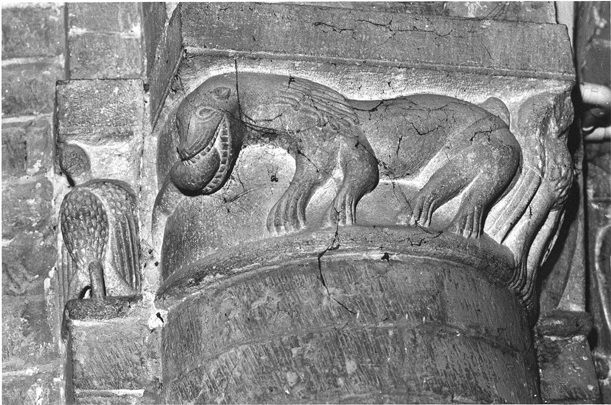 capitello di pilastro - ambito parmense (primo quarto sec. XIII)