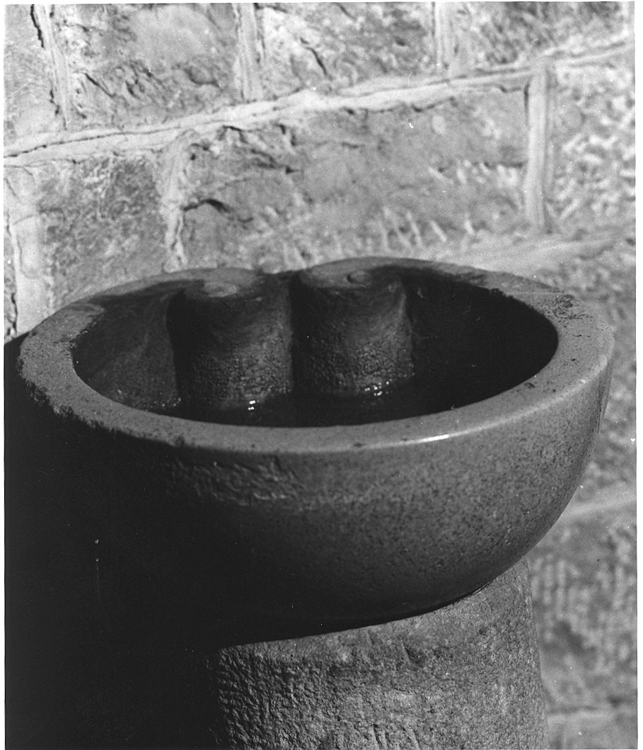 acquasantiera, coppia - ambito parmense (sec. XVII)