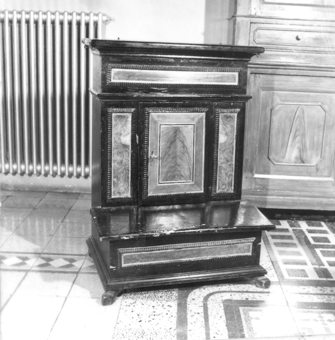 inginocchiatoio - ambito piacentino (metà sec. XIX)