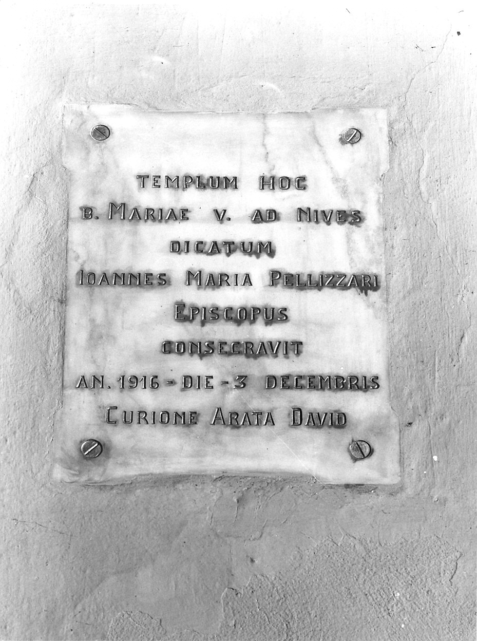 lapide commemorativa - ambito piacentino (sec. XX)