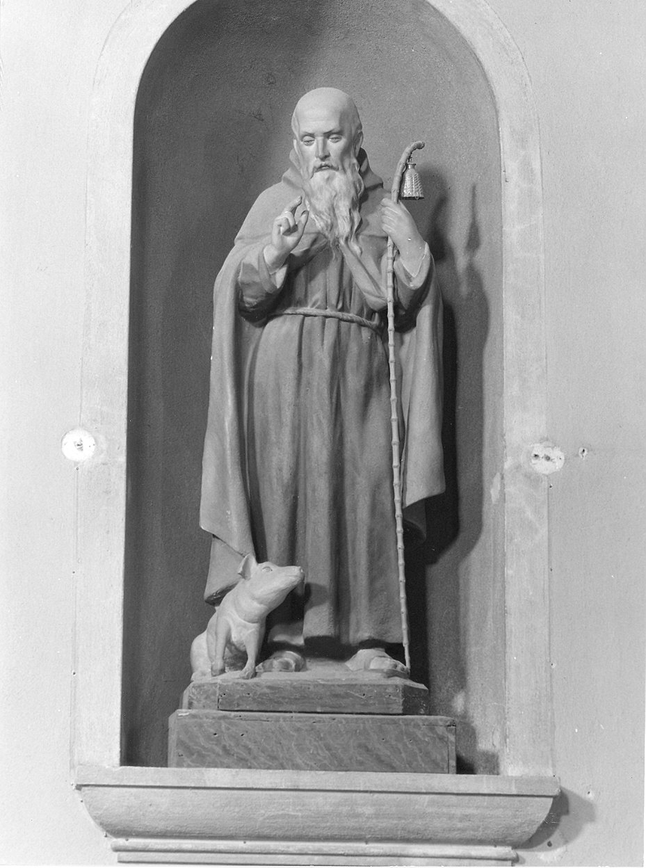Sant'Antonio Abate (statua) - ambito piacentino (fine/inizio secc. XIX/ XX)