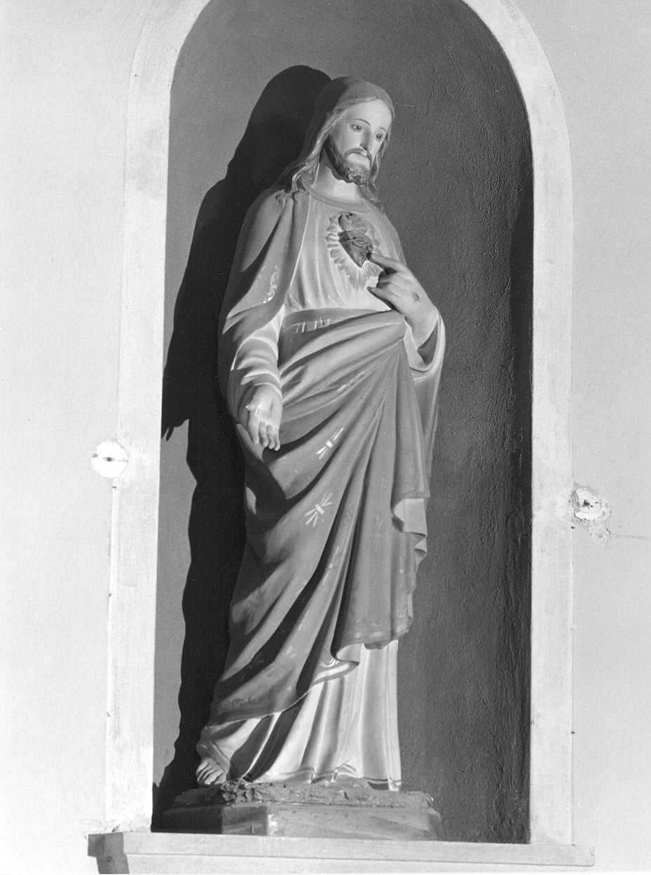 Sacro Cuore di Gesù (statua) - ambito piacentino (fine/inizio secc. XIX/ XX)