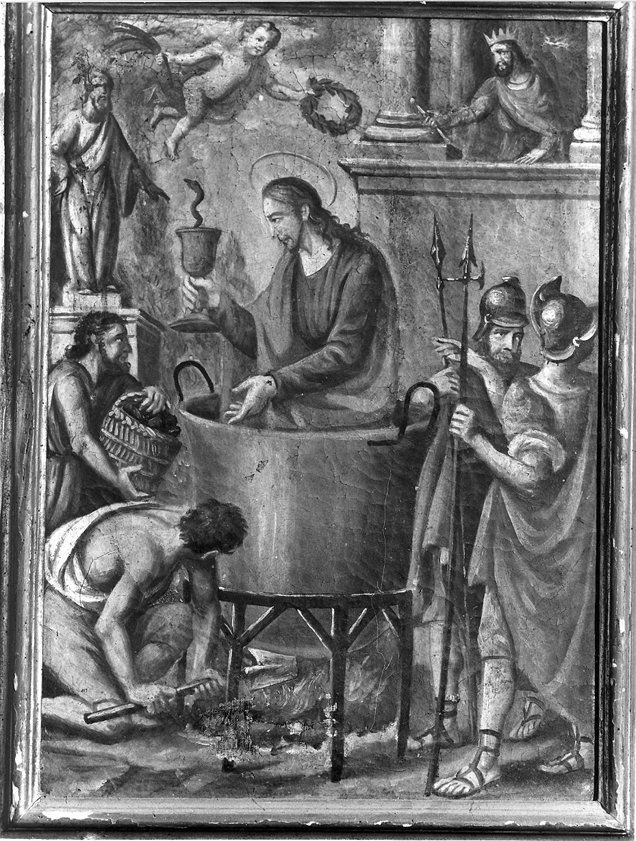 miracoli di San Giovanni Evengelista (dipinto) - ambito piacentino (sec. XVIII)