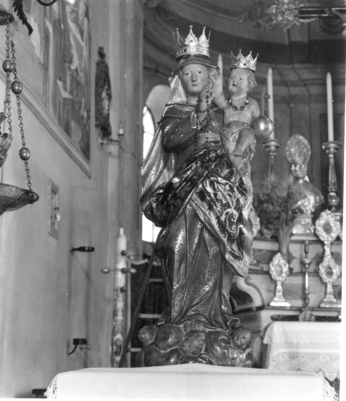 Madonna con Bambino (statua) - ambito piacentino (prima metà sec. XVIII)