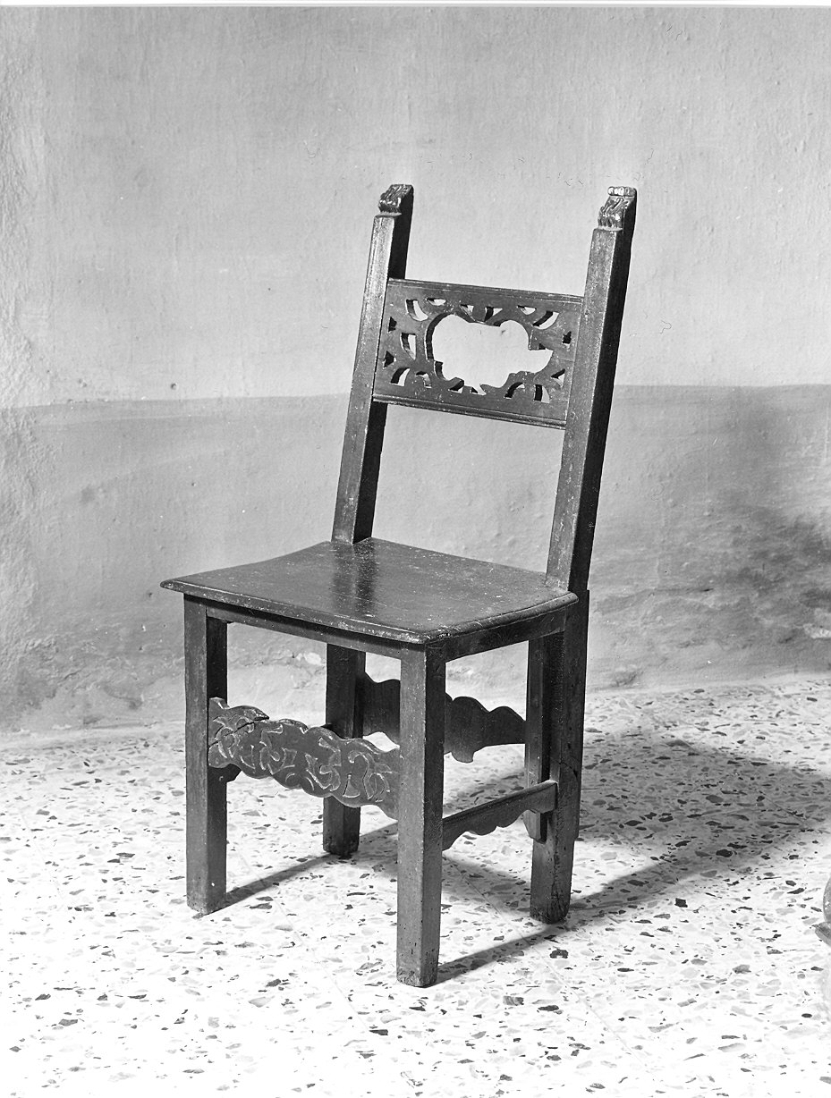 sedia - ambito piacentino (metà sec. XIX)