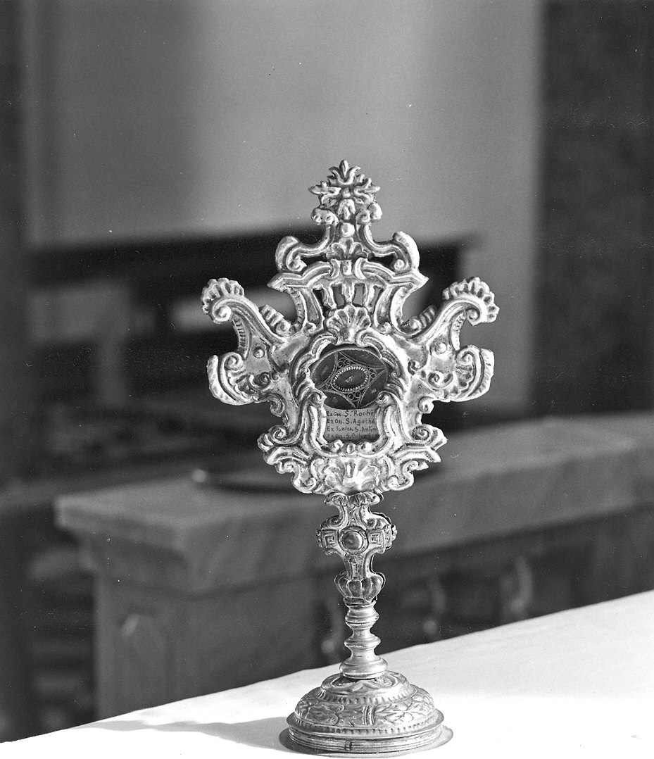 reliquiario - a ostensorio - ambito emiliano (seconda metà sec. XVIII)