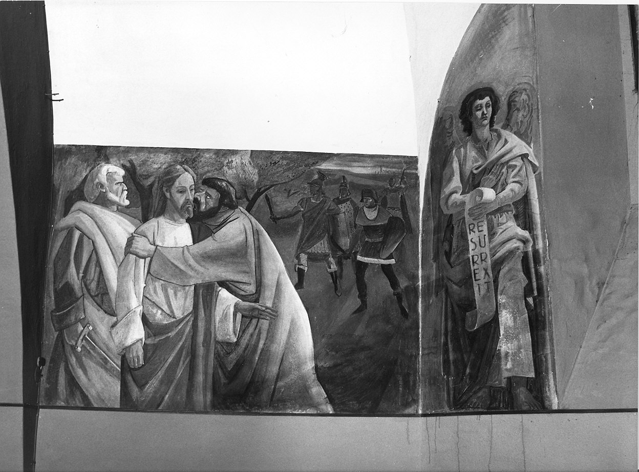 bacio di Giuda (dipinto, ciclo) di Ricchetti Luciano (sec. XX)