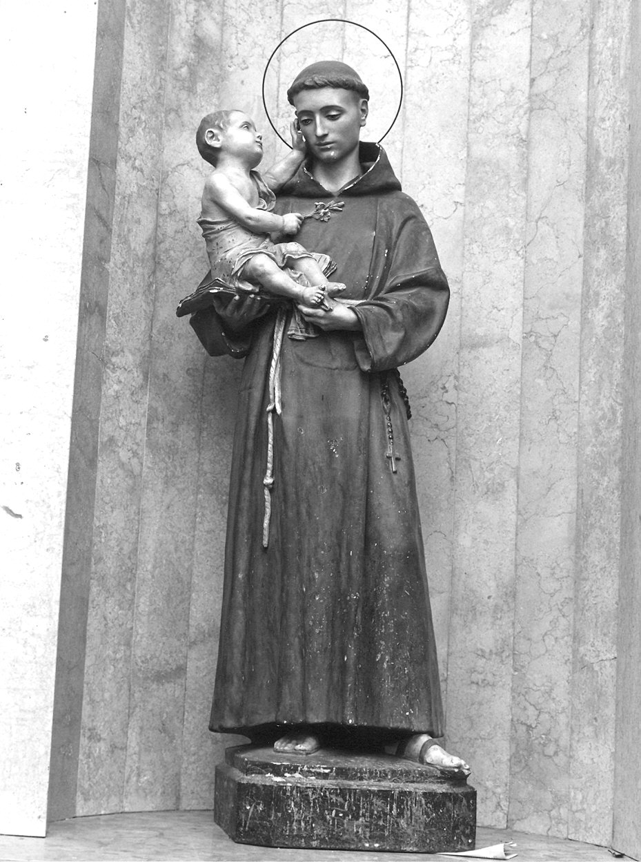 Sant'Antonio da Padova (statua) - ambito piacentino (?) (fine/inizio secc. XIX/ XX)