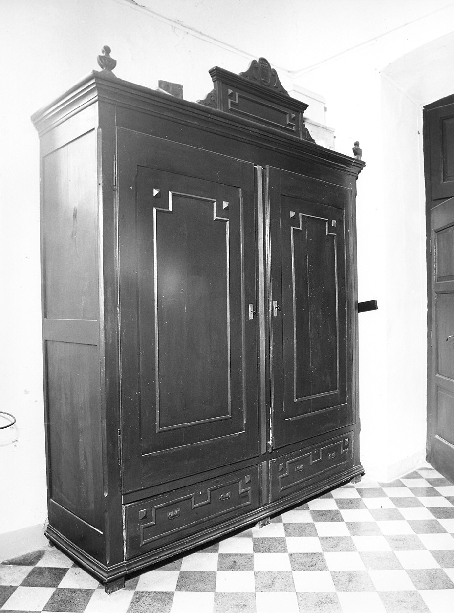 armadio da sacrestia - ambito piacentino (sec. XIX)