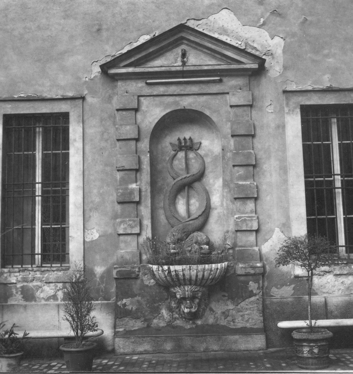 fontana - a muro, coppia - ambito parmense (fine/inizio secc. XVIII/ XIX)