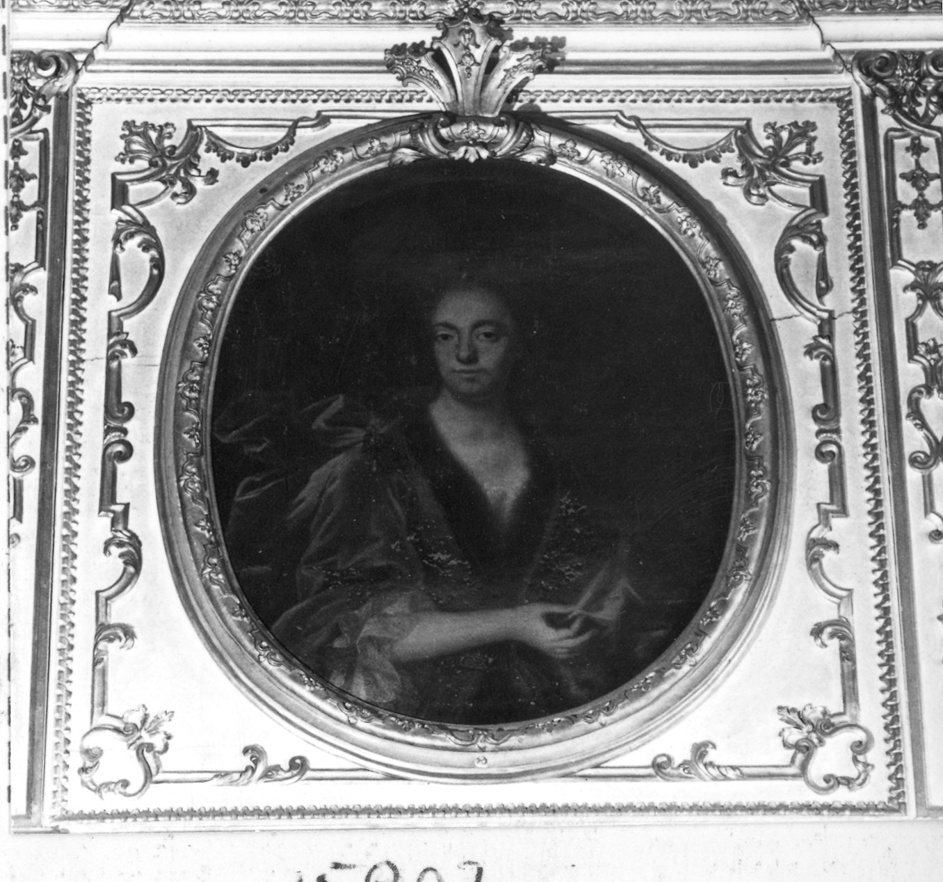 ritratto di donna (dipinto) - ambito parmense (inizio sec. XVIII)