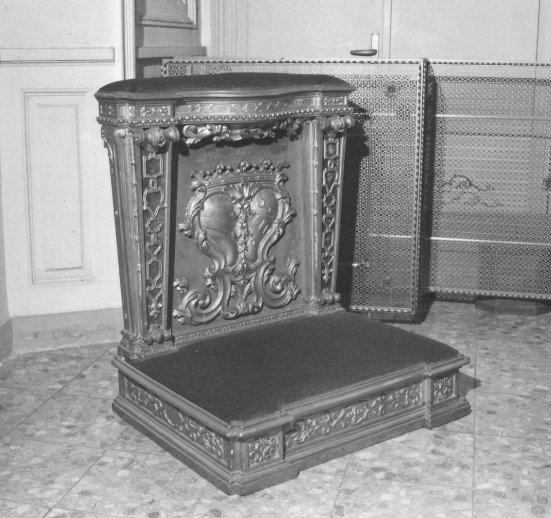 inginocchiatoio - ambito parmense (prima metà sec. XVIII)