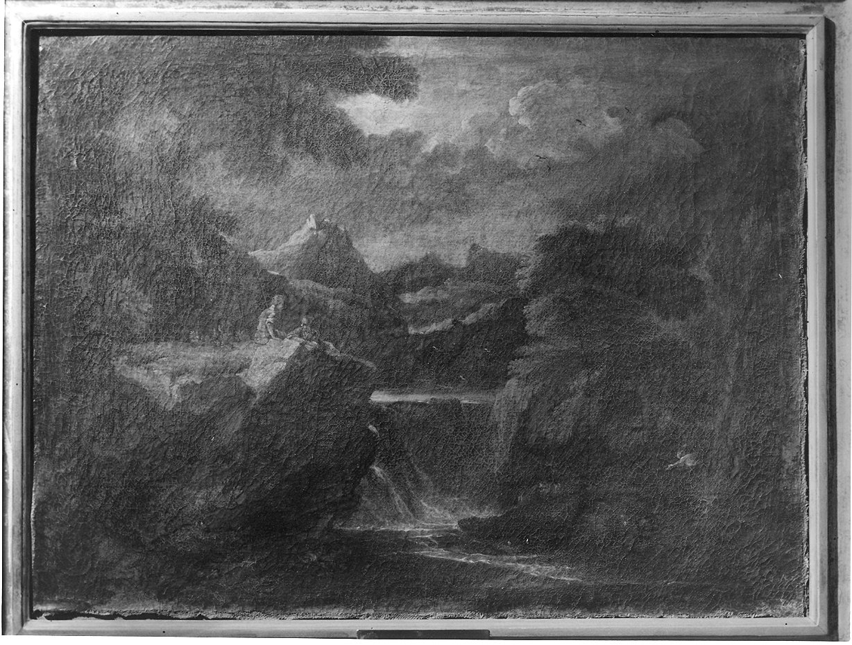 Paesaggio fluviale (dipinto, ciclo) di Mulier Pieter il Giovane detto Cavalier Tempesta (fine sec. XVII)