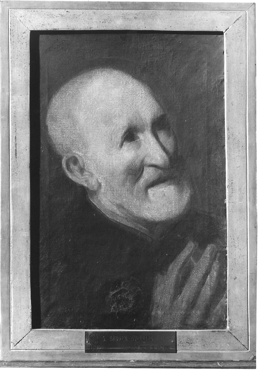 Testa d'uomo (dipinto, frammento) - ambito veneto (inizio sec. XVII)