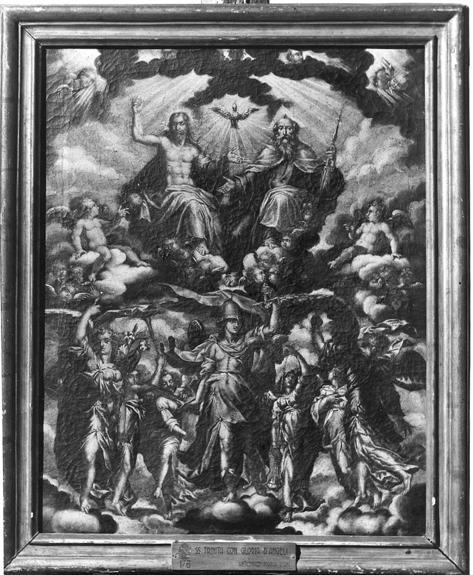 Trinità (dipinto) di Viani Antonio Maria detto Vianino (bottega) (inizio sec. XVII)