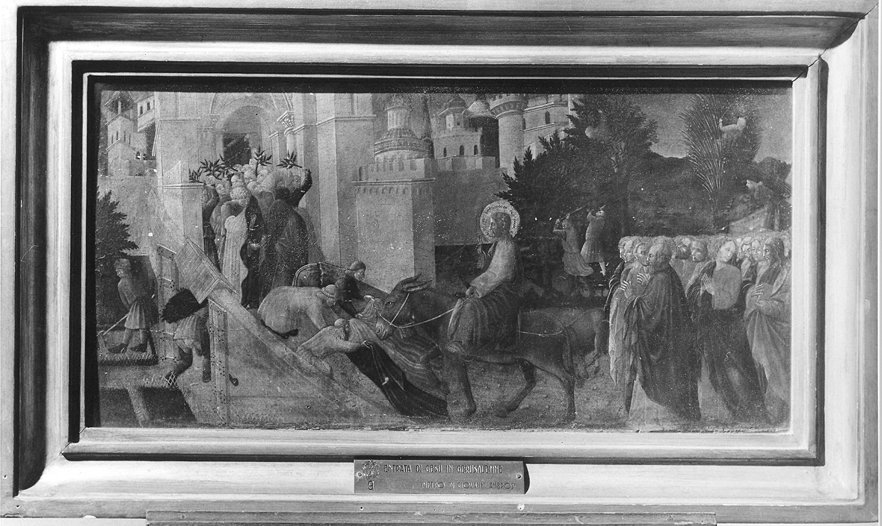 Entrata di Cristo in Gerusalemme (dipinto) di Pietro di Giovanni d'Ambrogio (sec. XV)