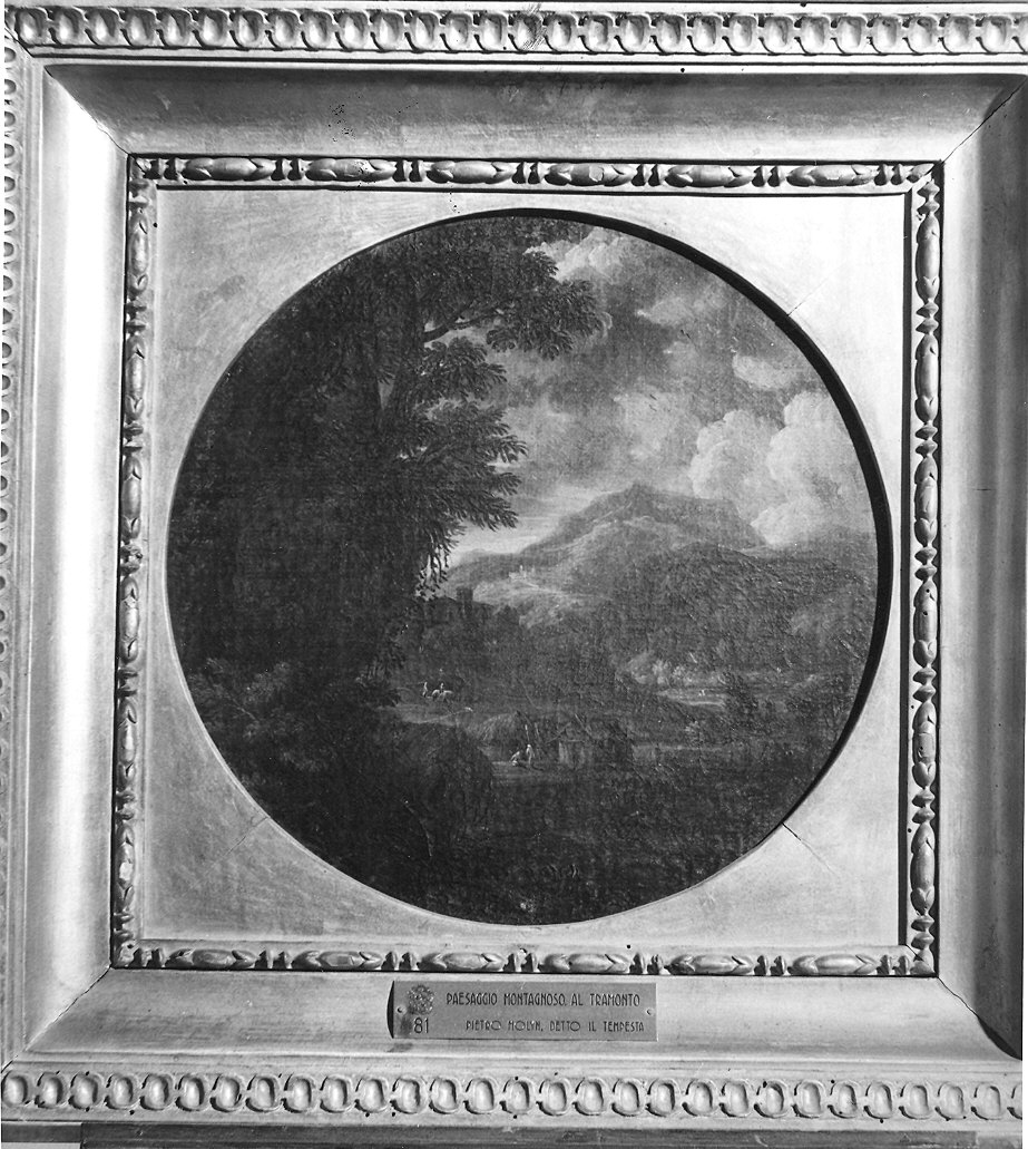 Paesaggio (dipinto, pendant) di Tempesti Domenico (prima metà sec. XVIII)