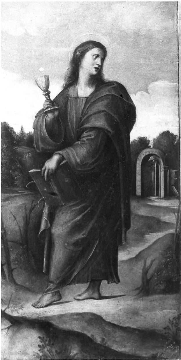 San Giovanni Evangelista (dipinto, pendant) - ambito italiano (?) (sec. XIX)