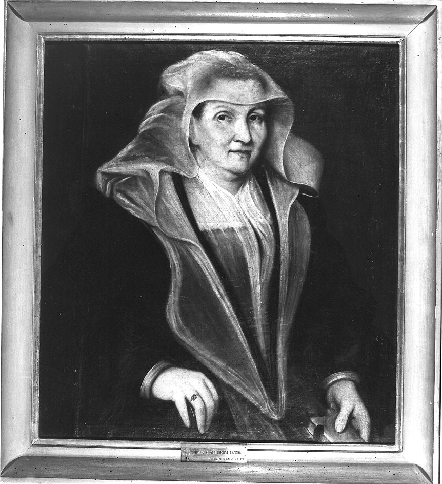 Ritratto di donna (dipinto) - ambito bolognese (primo quarto sec. XVII)