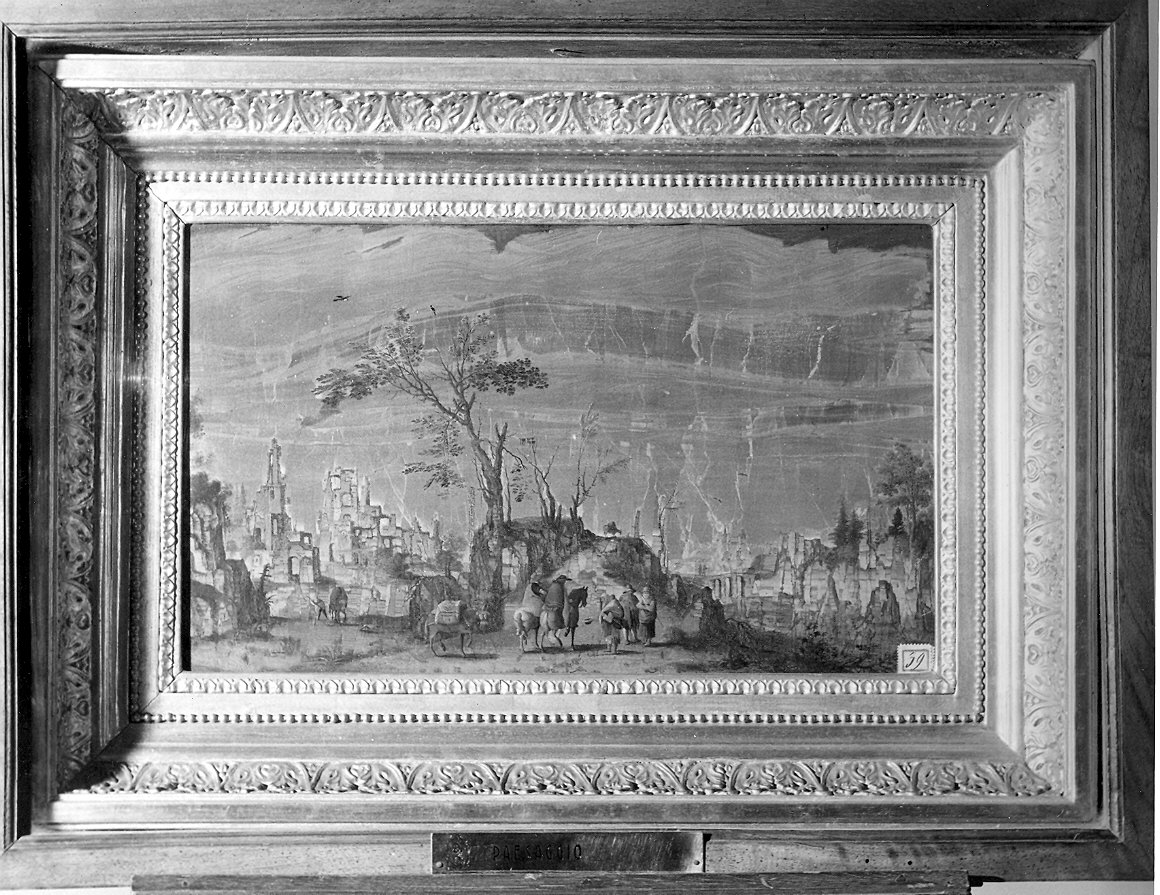 Paesaggio fantastico (dipinto) - ambito parmense (?) (inizio sec. XIX)