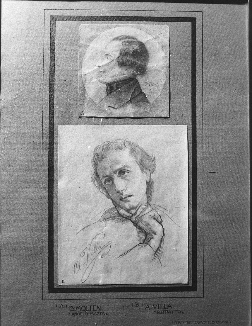 Ritratto di Angelo Mazza (dipinto) di Molteni Giuseppe (sec. XIX)