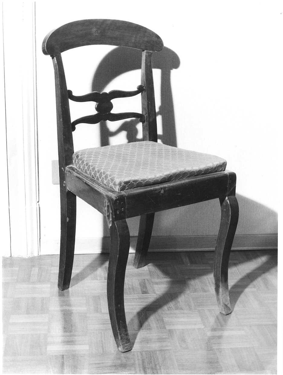 seggiola - ambito parmense (terzo quarto sec. XIX)