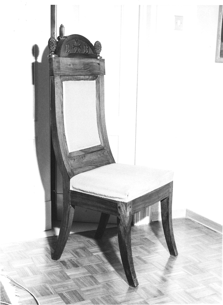 sedia, coppia - ambito parmense (inizio sec. XX)