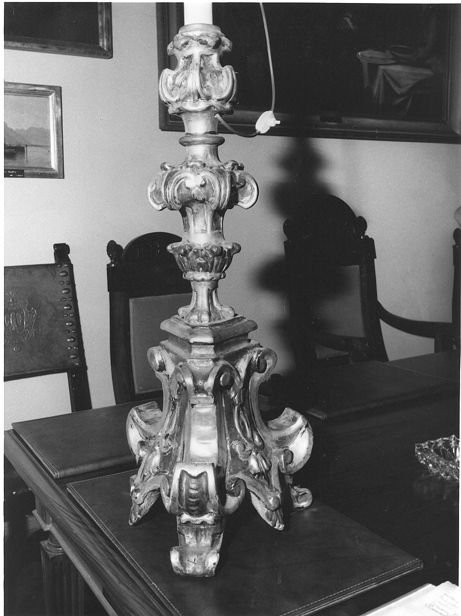 candeliere da chiesa - ambito parmense (prima metà sec. XVIII)