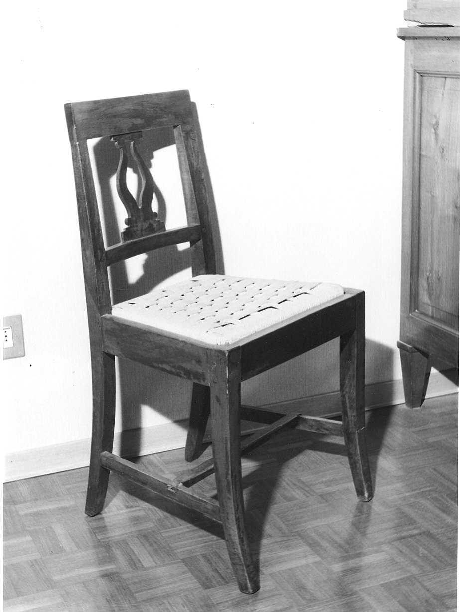 seggiola - ambito emiliano (prima metà sec. XIX)