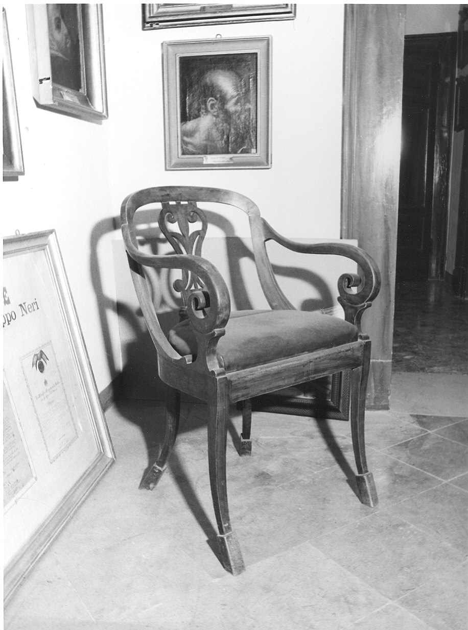 poltroncina - ambito parmense (prima metà sec. XIX)