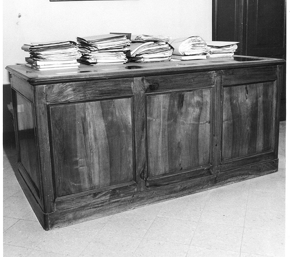 scrivania, coppia - ambito parmense (ultimo quarto sec. XIX)