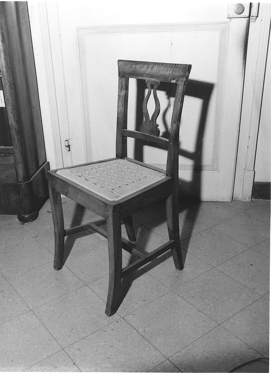 seggiola - ambito parmense (seconda metà sec. XIX)