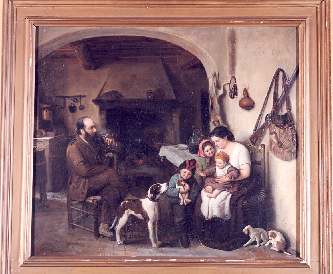 Il figlio del soldato (dipinto) di Scherer Giorgio (sec. XIX)