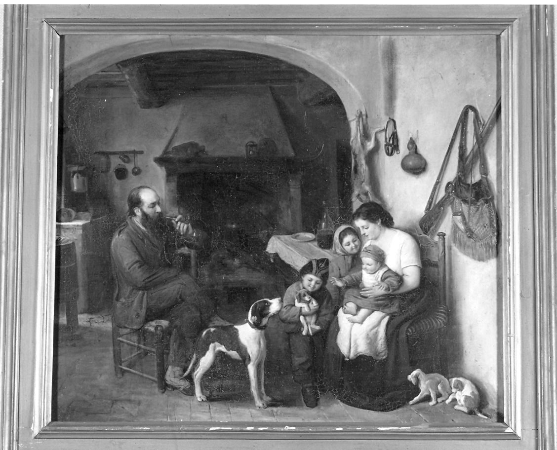 Il figlio del soldato (dipinto) di Scherer Giorgio (sec. XIX)
