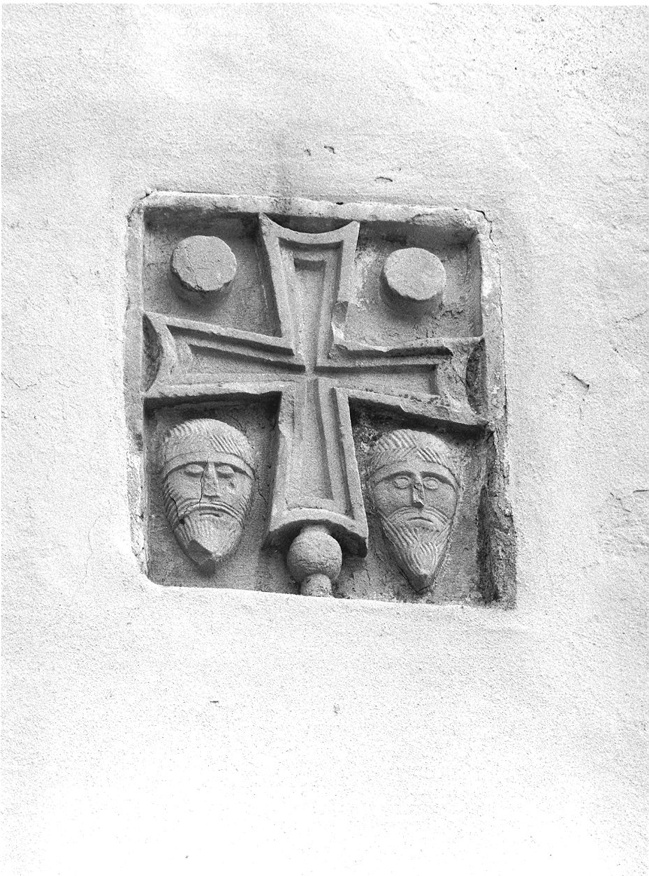 croce (rilievo, frammento) - ambito parmense (sec. XII)