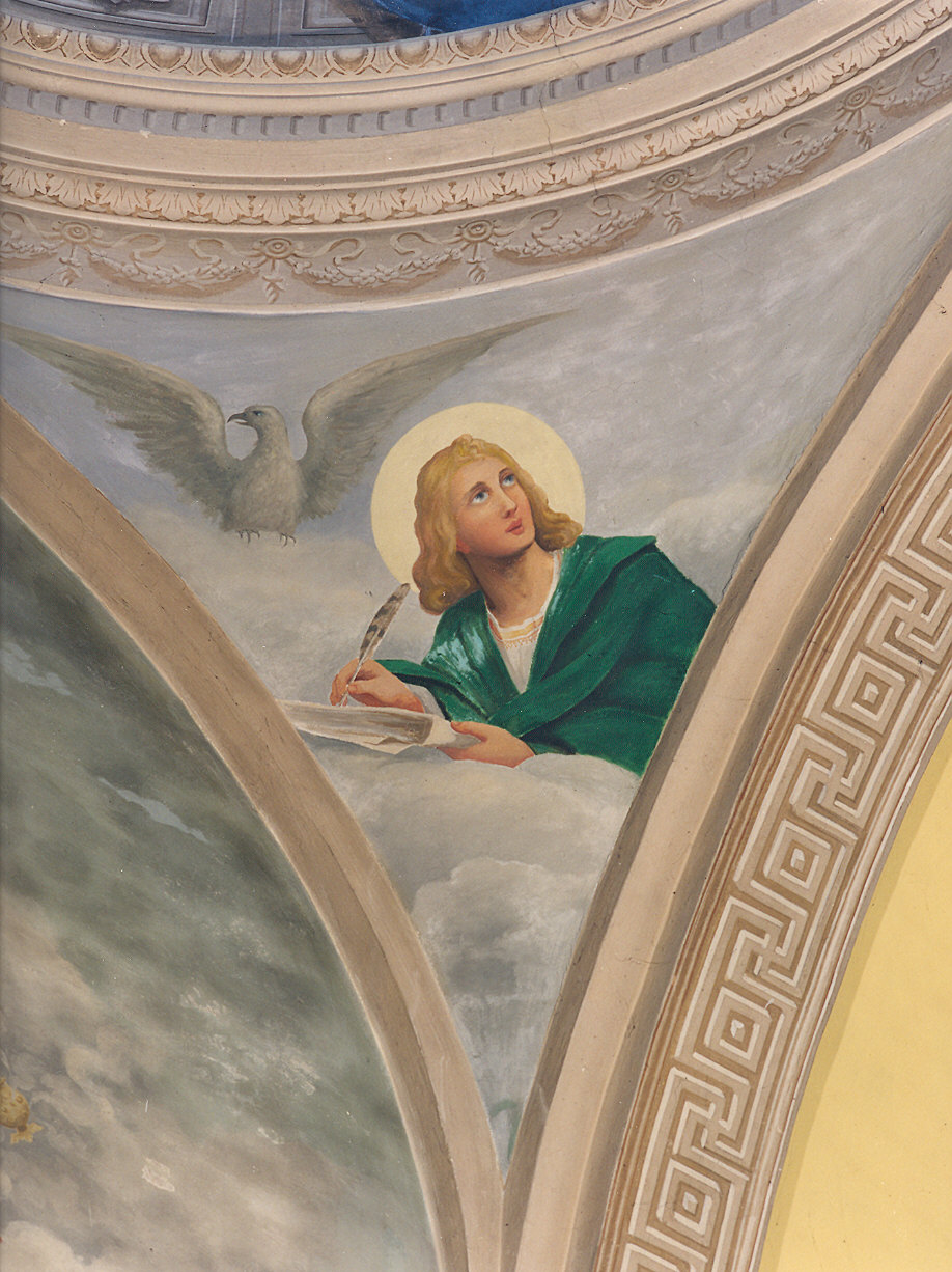 evangelisti (decorazione pittorica, complesso decorativo) di Tagliaferri Agostino (secc. XIX/ XX)