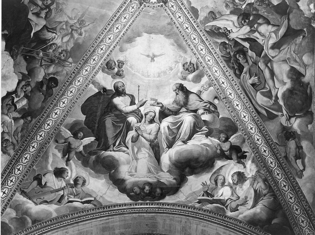 incoronazione di Maria Vergine (decorazione pittorica, complesso decorativo) di Procaccini Camillo (sec. XVII)